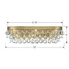 133-VG Calypso 6 Light Sconce | Dimensions Image