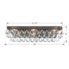 133-VZ Calypso 6 Light Sconce | Dimensions Image