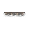 Crystorama-OPEN-BOX Calypso 8 Light Crystal Teardrop Bathroom Vanity in Vibrant Bronze - Front View