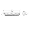 Crystorama Calypso 33'' Bathroom Vanity - Product Dimensions