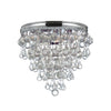 Crystorama Calypso 10.5'' Flush Mount in Polished Chrome - Front View