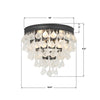 135-MK-FR Calypso 3 Light Flush | Dimensions Image