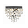 Crystorama Calypso 10.5'' Flush Mount in Matte Black - Additional View