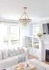 Crystorama Calypso 20'' Chandelier in Vibrant Gold - Lifestyle View