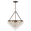 136-VZ Calypso 20'' Chandelier | Alternate Image