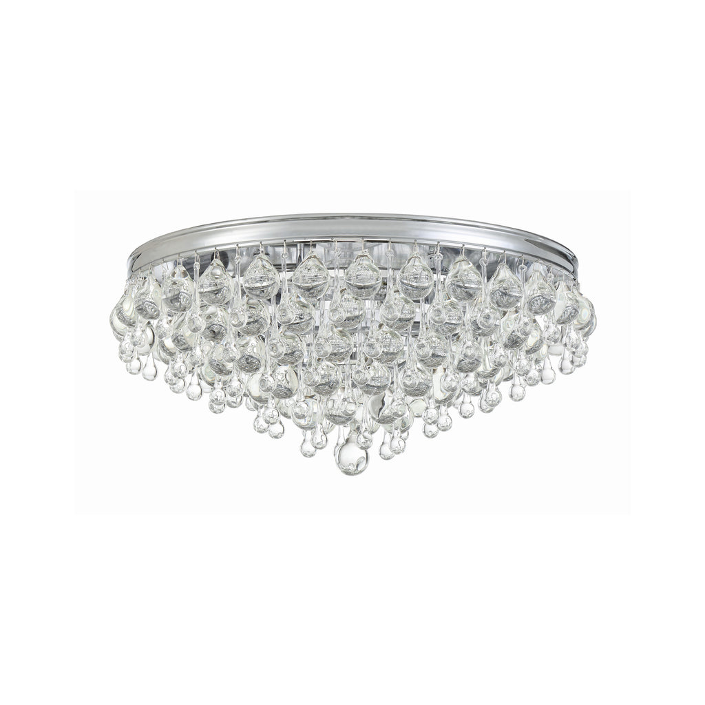 Crystorama Calypso 20'' Flush Mount in Polished Chrome - Additional View