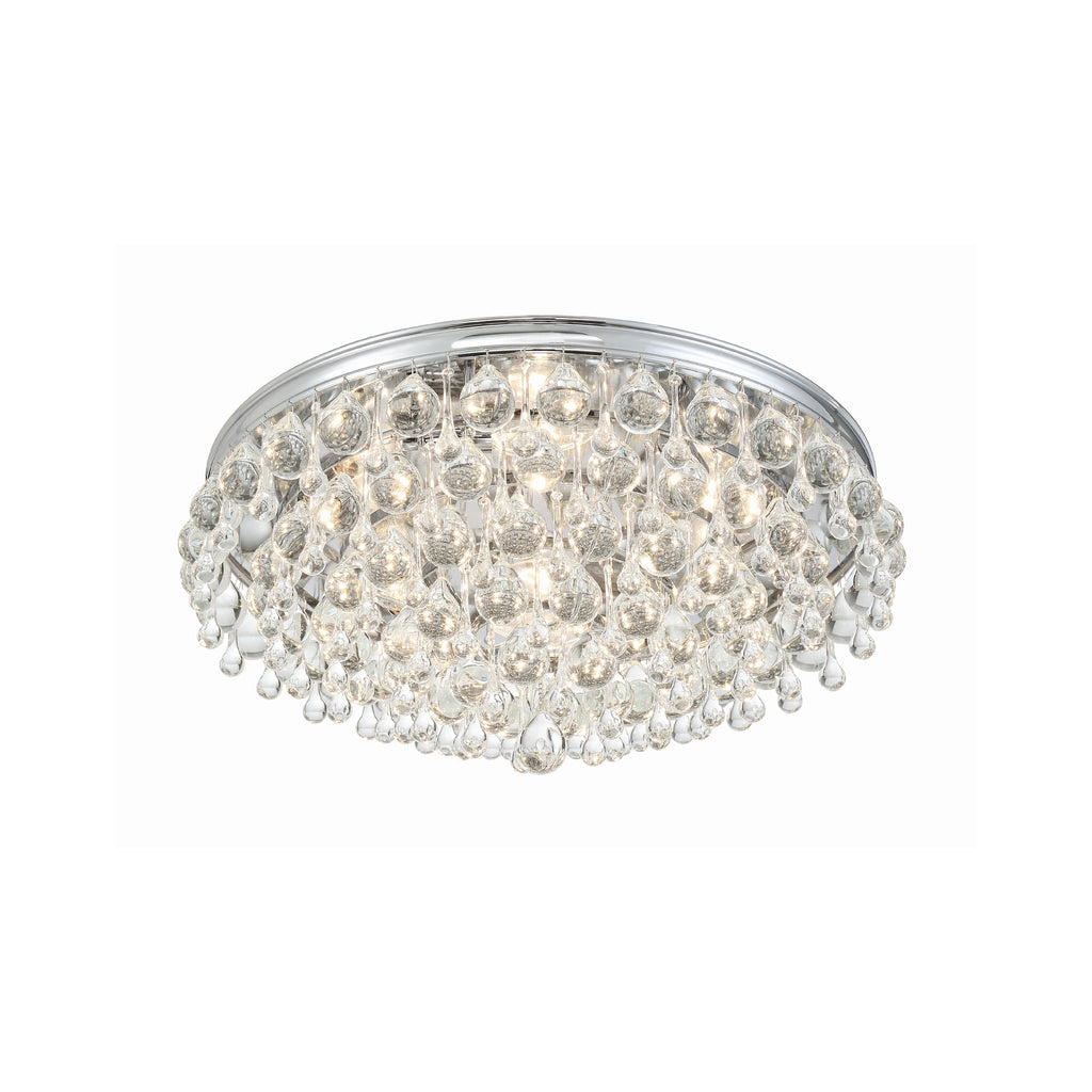 Crystorama Calypso 20'' Flush Mount in Polished Chrome - Additional View