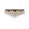 Crystorama Calypso 20'' Flush Mount in Vibrant Bronze - Additional View