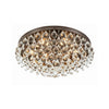 Crystorama Calypso 20'' Flush Mount in Vibrant Bronze - Additional View