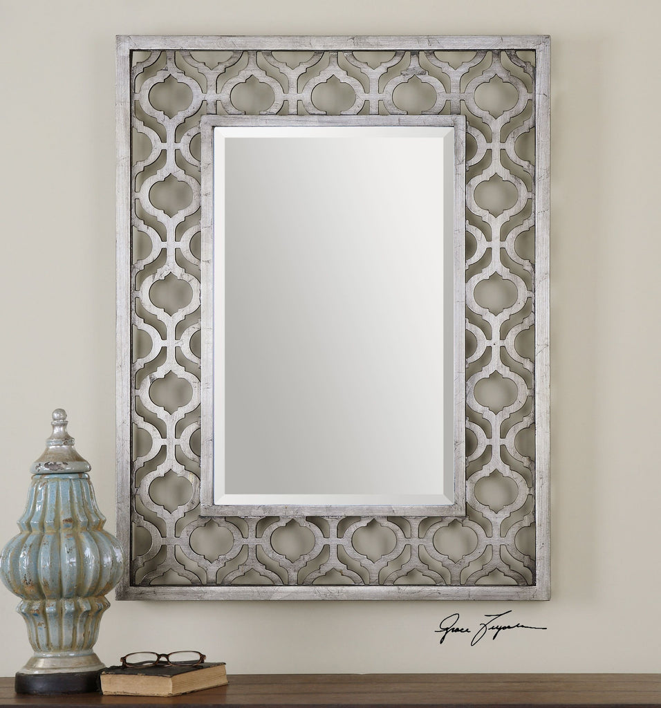 Santa Barbara Silver Mirror - Luxury Wall Decor - Alternate Image