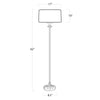 14-1015 Clove 2 Light Floor Lamp | Dimensions Image