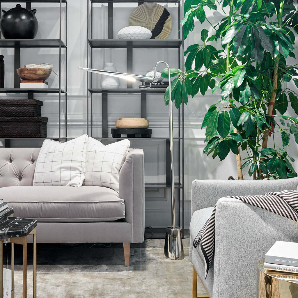 14-1017PN Raven 1 Light Floor Lamp | Lifestyle Image