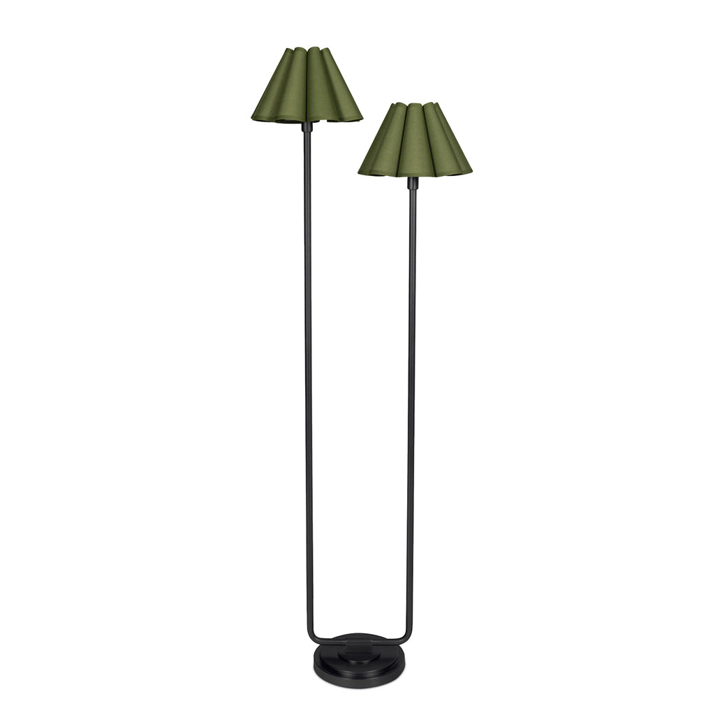 14-1066BB-GRN Polly 2 Light Floor Lamp | Main Image