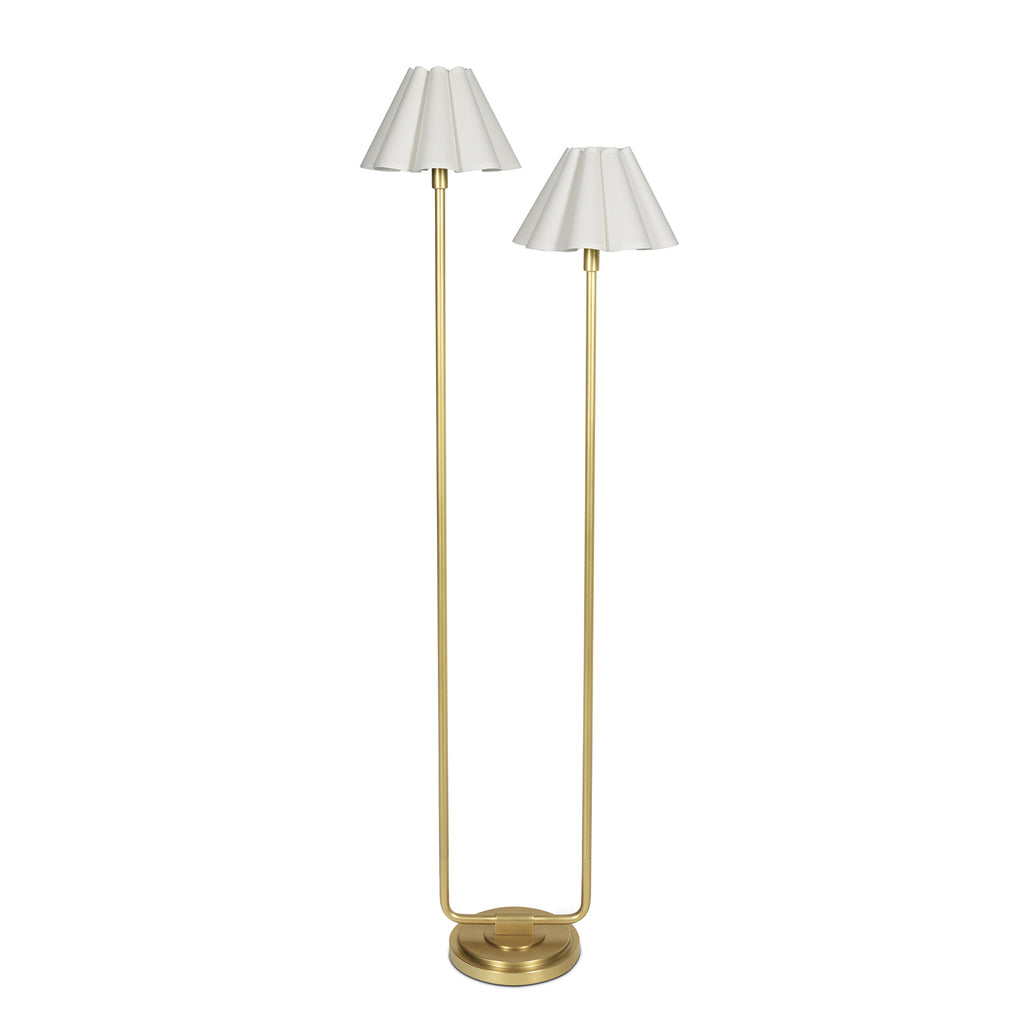 14-1066NB-WT Polly 2 Light Floor Lamp | Main Image
