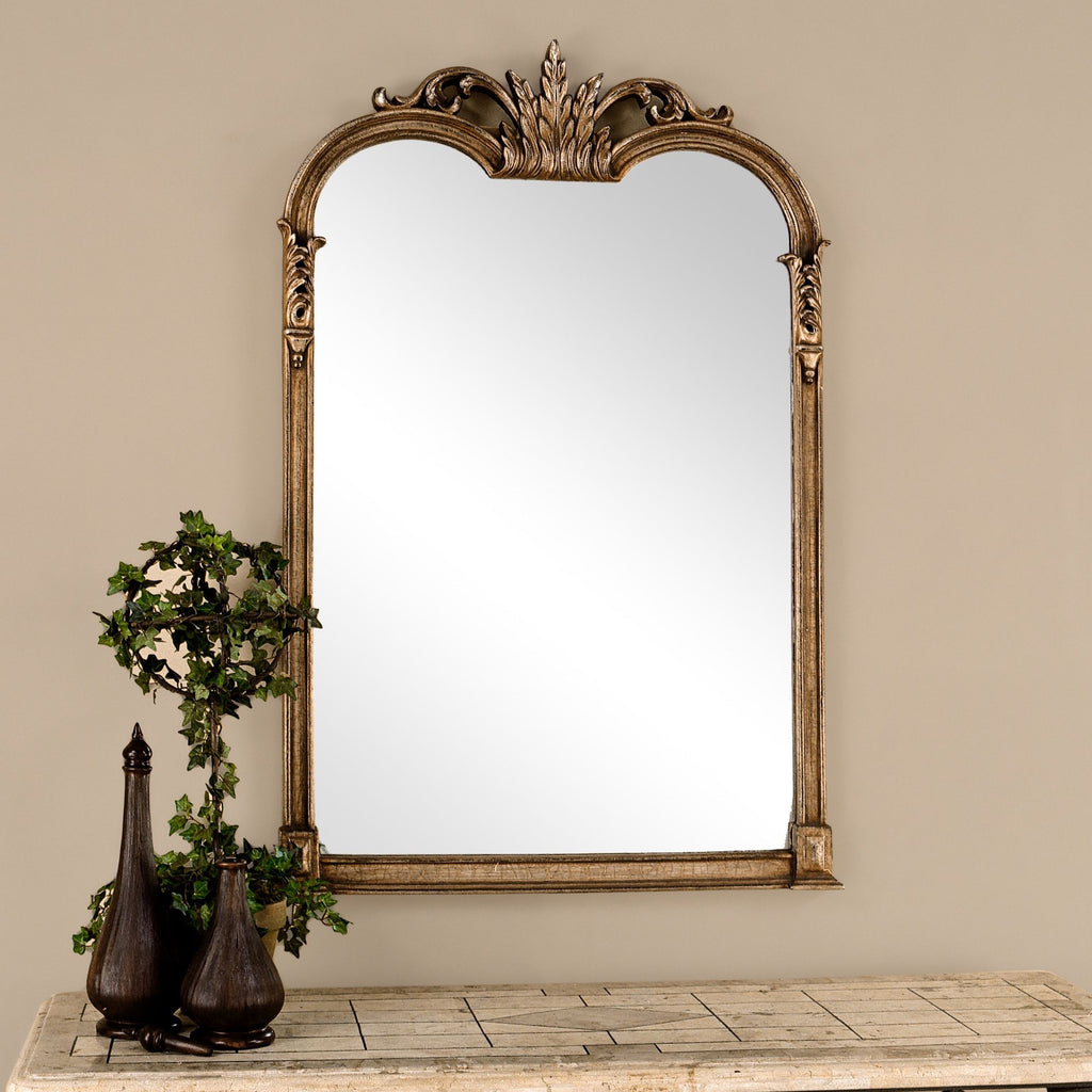 Elegant Silver Champagne Vanity Mirror - Alternate Image