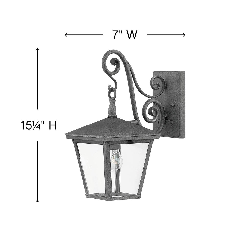 1430DZ Trellis 1 Light Traditional Outdoor Wall Mount | Alternate Image