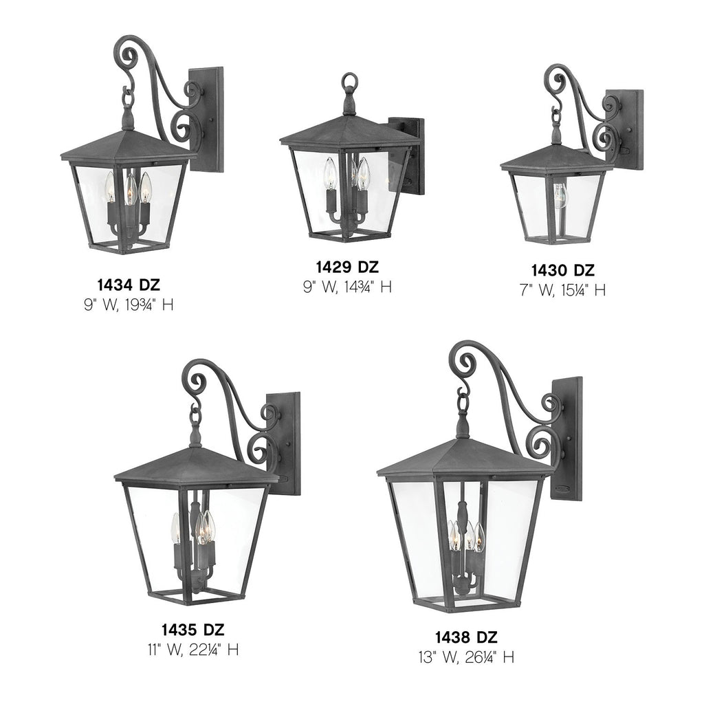 1430DZ Trellis 1 Light Traditional Outdoor Wall Mount | Alternate Image