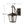 1430DZ Trellis 1 Light Traditional Outdoor Wall Mount | Alternate Image