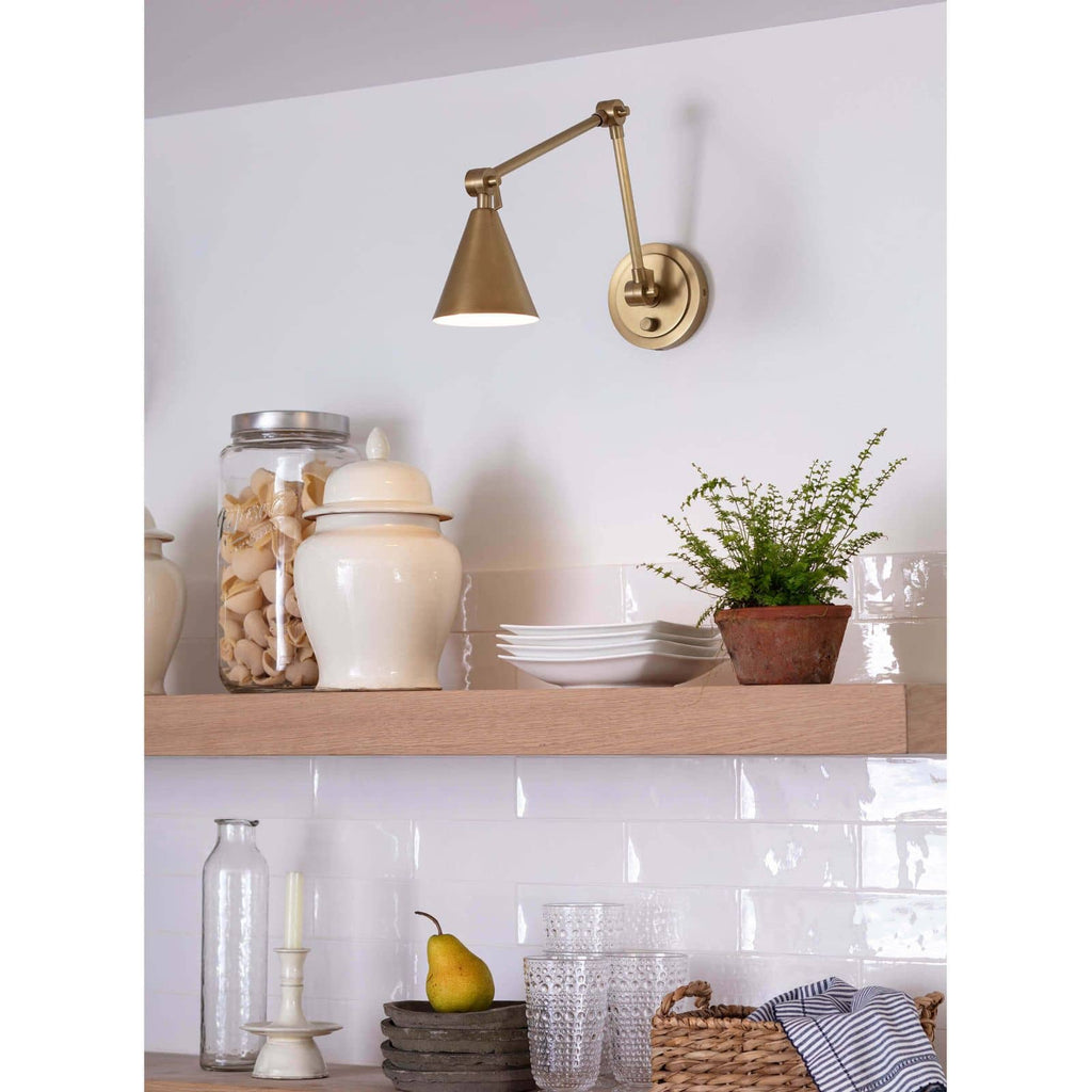 15-1115NB Sal 1 Light Swing Arm | Lifestyle Image