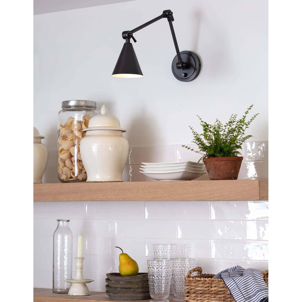 15-1115ORB Sal 1 Light Swing Arm | Lifestyle Image