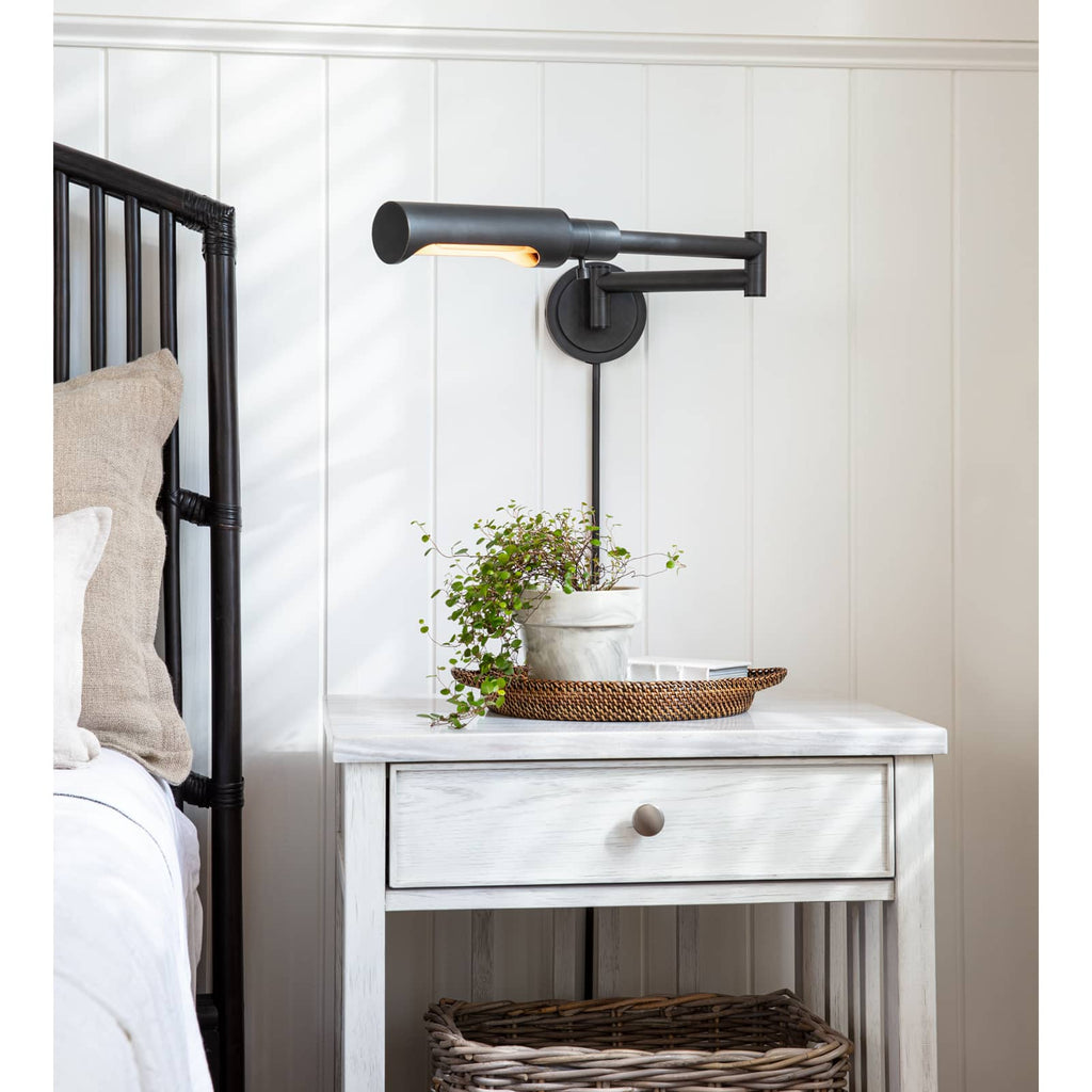 15-1153ORB Noble 1 Light Swing Arm | Lifestyle Image