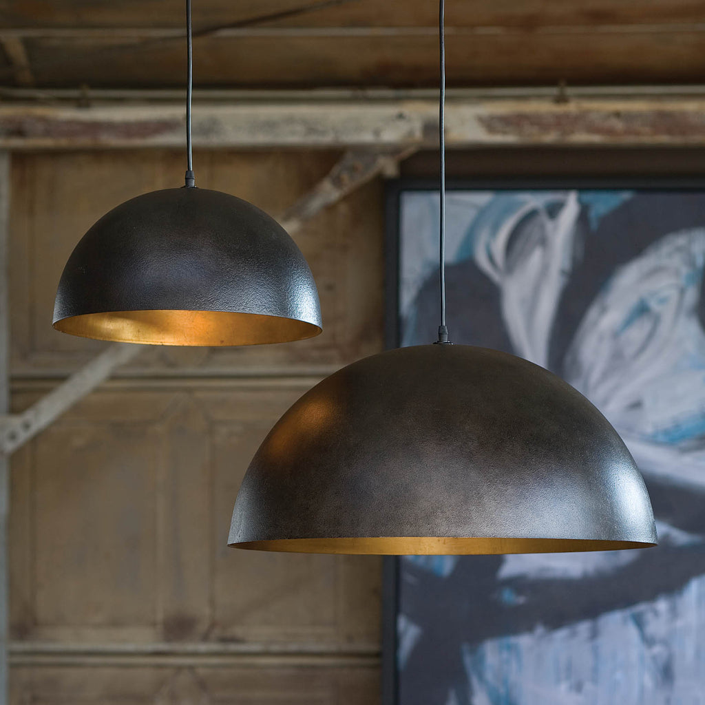 16-1090BLK Sigmund 1 Light Chandelier | Lifestyle Image