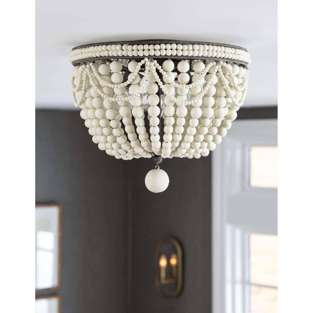 16-1163WT Malibu 3 Light Flush | Lifestyle Image