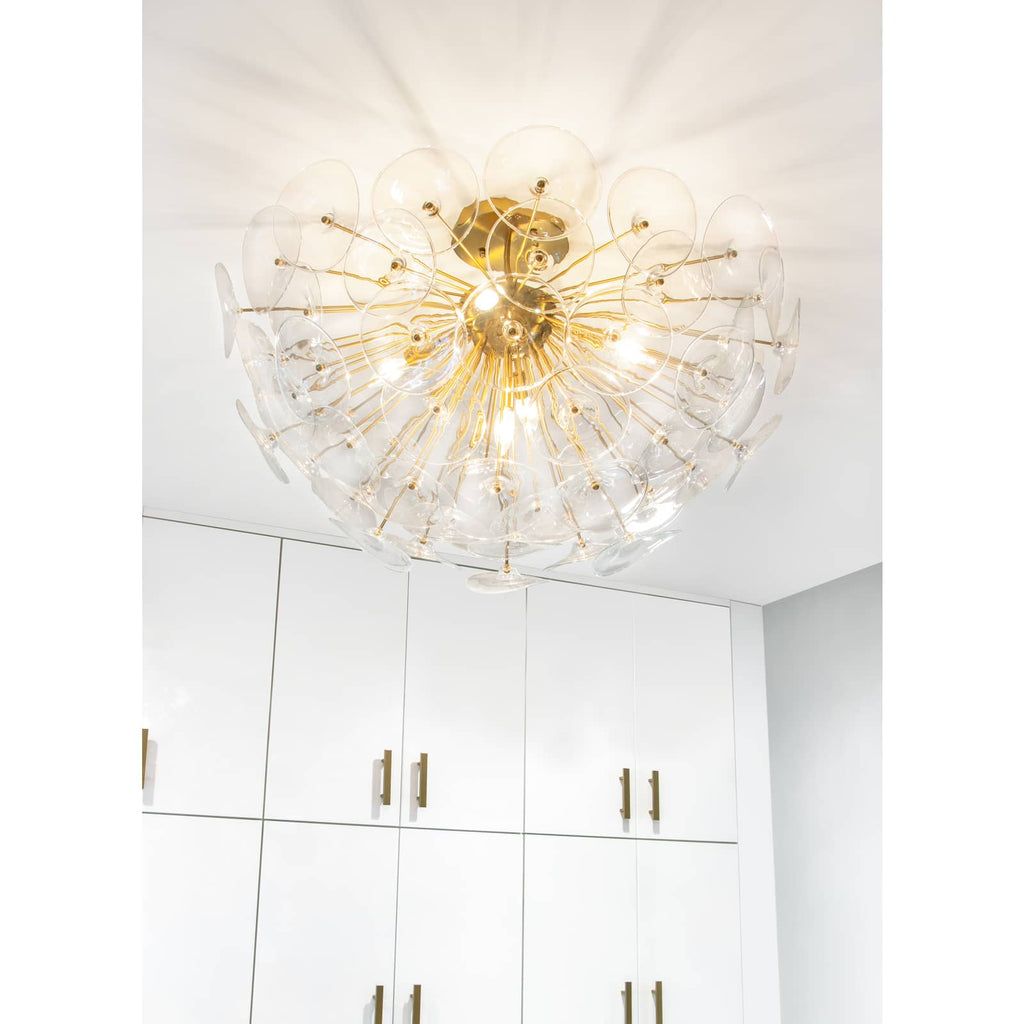 16-1232CLR Poppy 5 Light Flush | Lifestyle Image