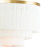 16-1257IV Cabaret Fringe 4 Light Chandelier | Alternate Image
