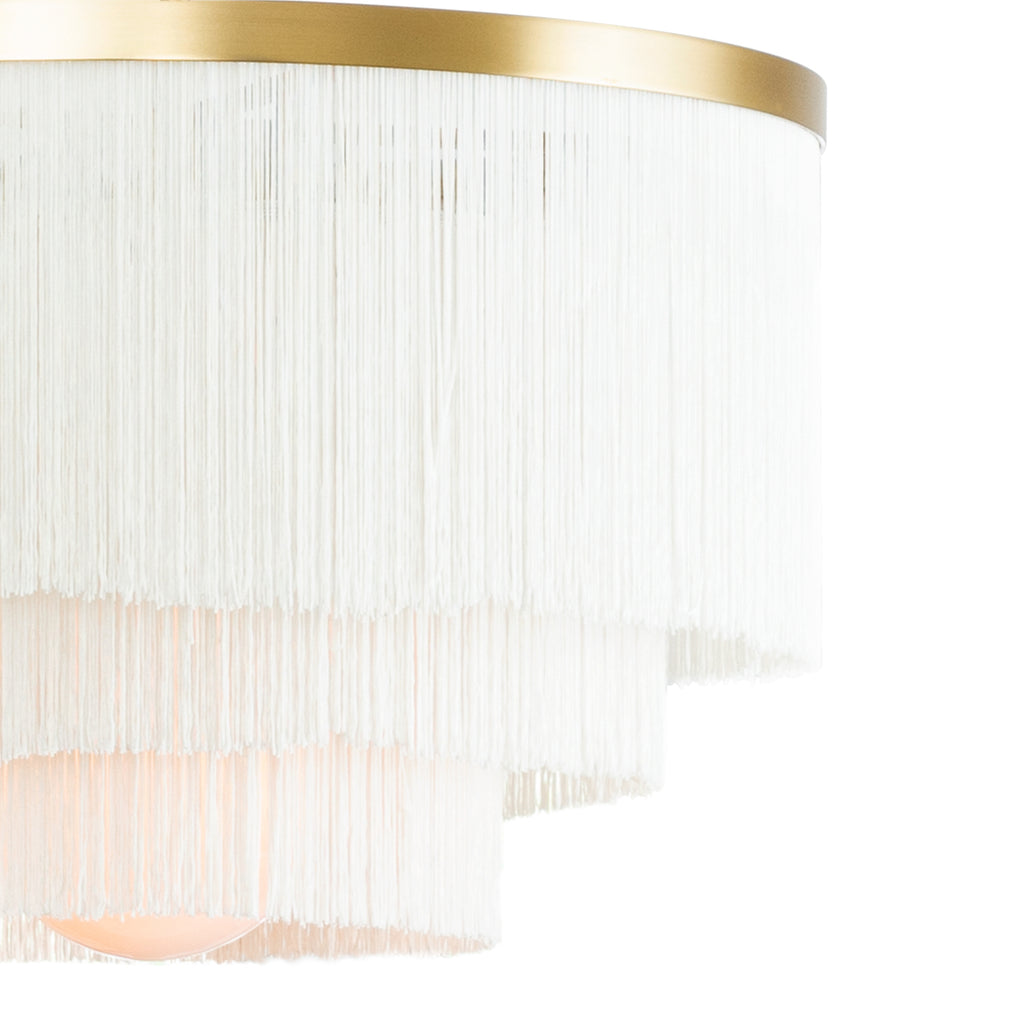 16-1257IV Cabaret Fringe 4 Light Chandelier | Alternate Image