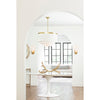 16-1257IV Cabaret Fringe 4 Light Chandelier | Lifestyle Image