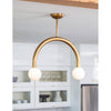16-1318NB Happy 2 Light Chandelier | Lifestyle Image