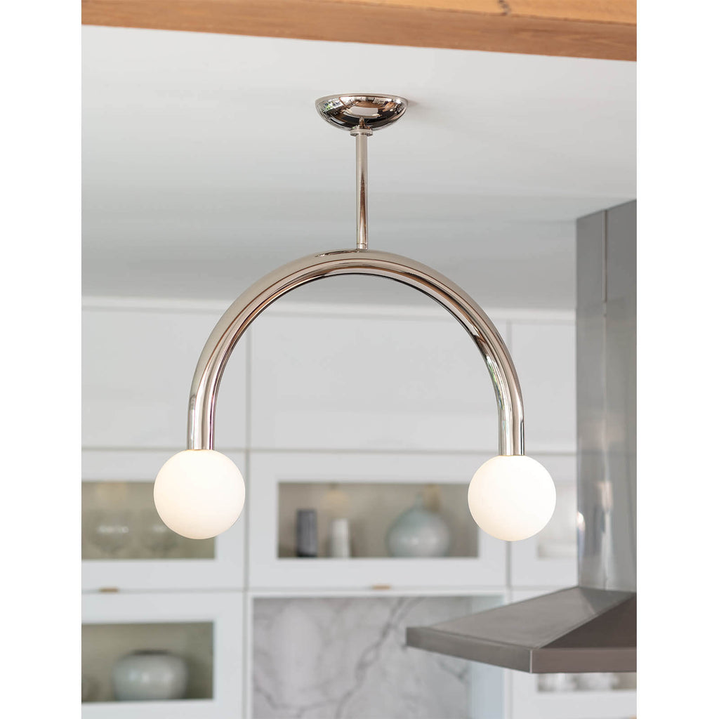 16-1318PN Happy 2 Light Chandelier | Lifestyle Image