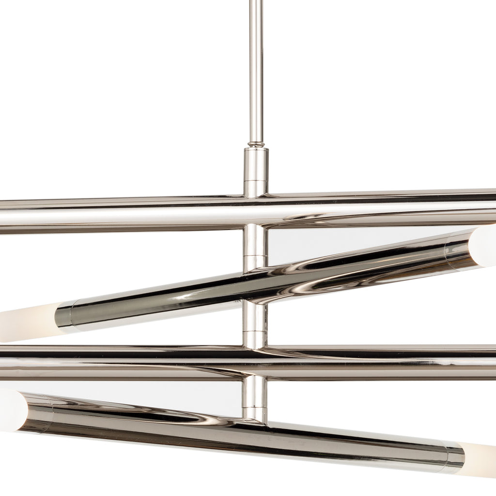 16-1363PN Wick 8 Light Chandelier | Alternate Image