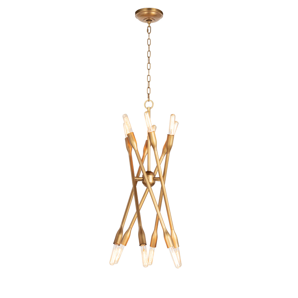 16-1428NB Cobra 12 Light Chandelier | Alternate Image