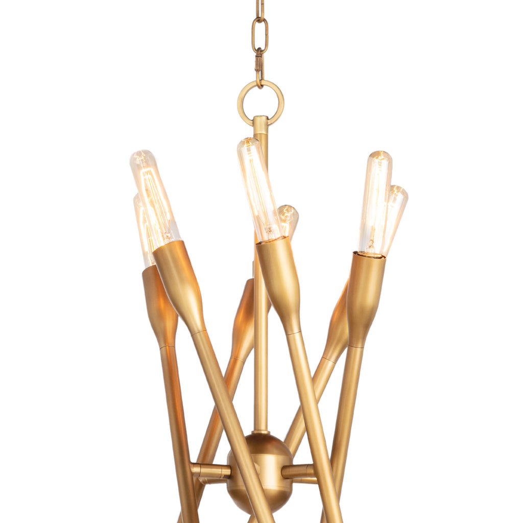 16-1428NB Cobra 12 Light Chandelier | Alternate Image