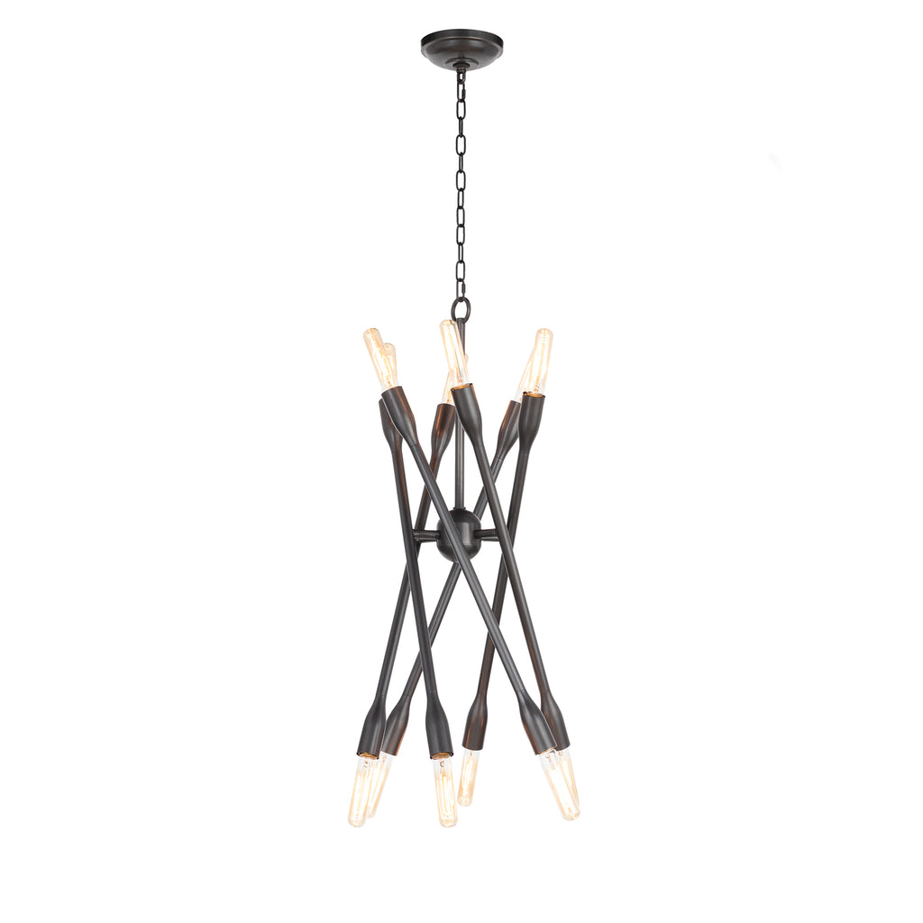 16-1428ORB Cobra 12 Light Chandelier | Alternate Image
