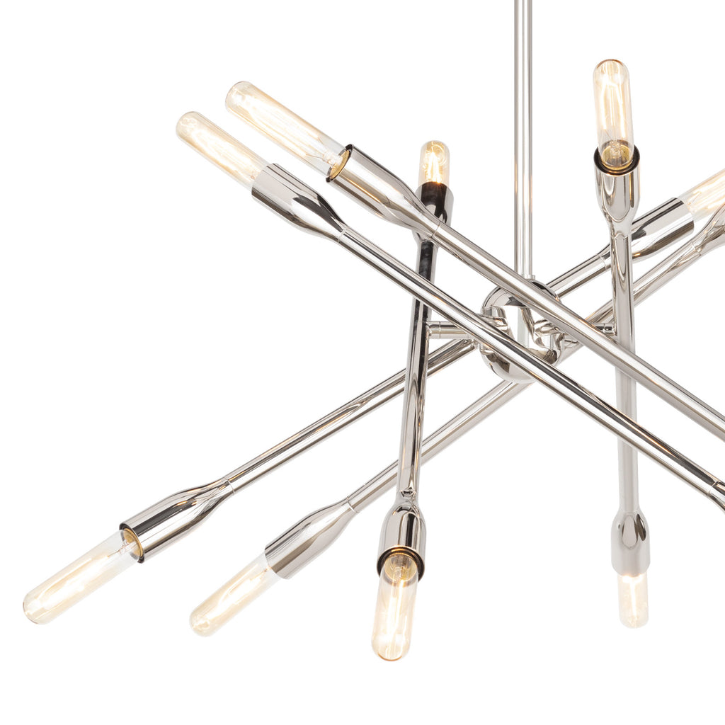 16-1428PN Cobra 12 Light Chandelier | Alternate Image