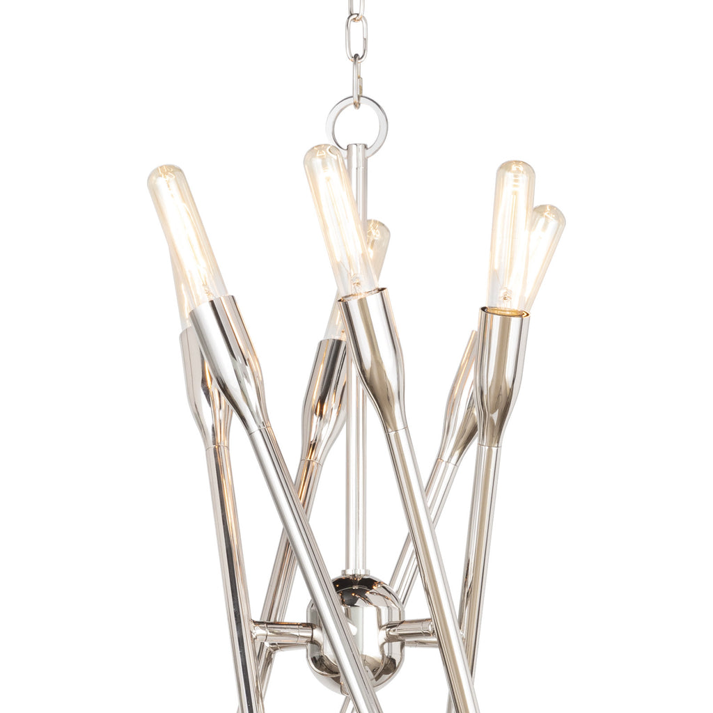 16-1428PN Cobra 12 Light Chandelier | Alternate Image