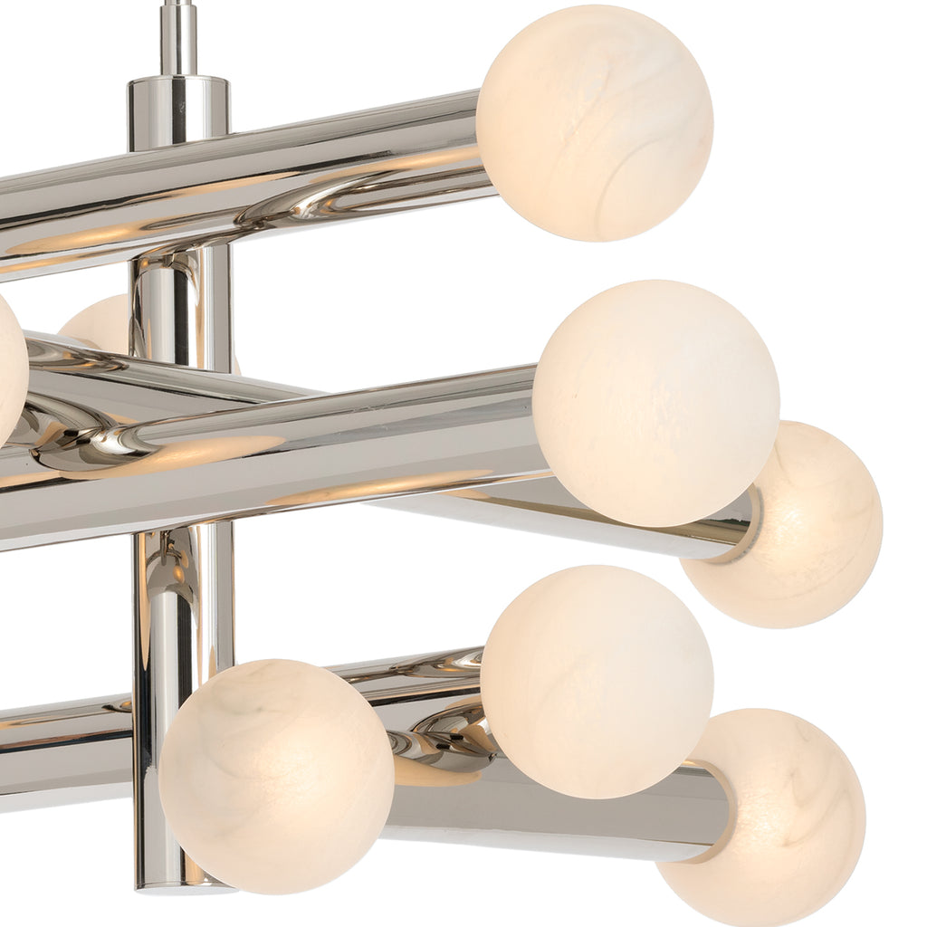 16-1444PN Dion 12 Light Chandelier | Alternate Image