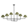 16-1454BB-GRN Polly 6 Light Chandelier | Main Image