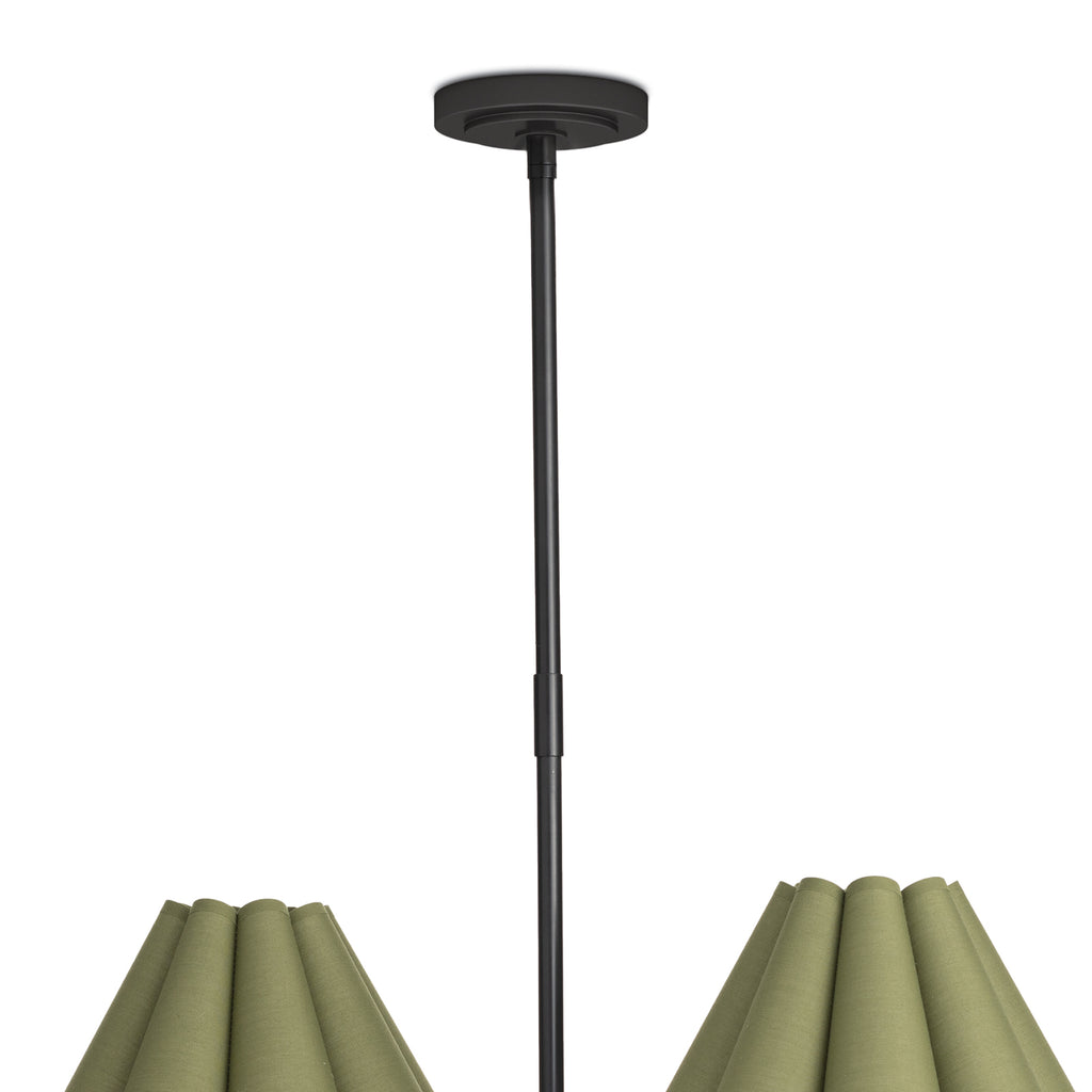 16-1454BB-GRN Polly 6 Light Chandelier | Alternate Image