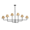16-1454BB-RAT Polly 6 Light Chandelier | Main Image