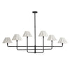 16-1454BB-WT Polly 6 Light Chandelier | Main Image