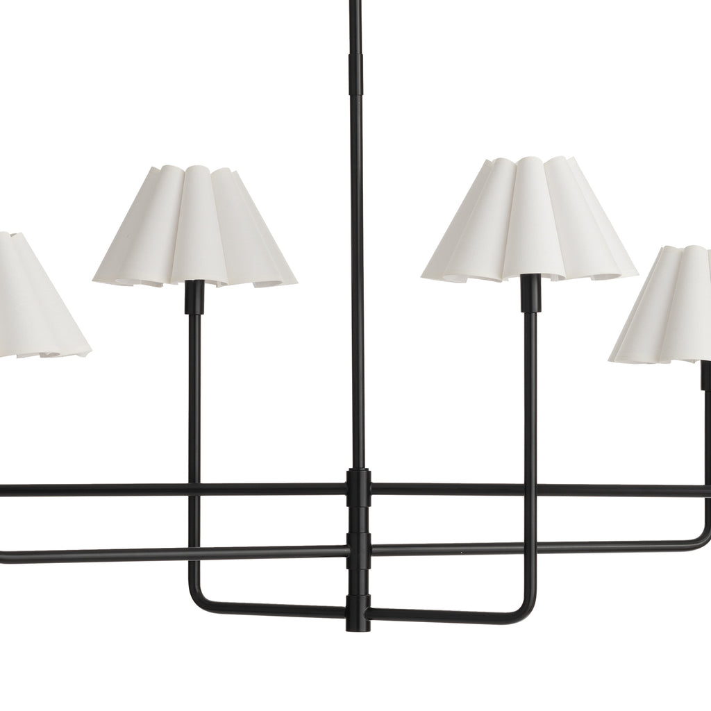 16-1454BB-WT Polly 6 Light Chandelier | Alternate Image