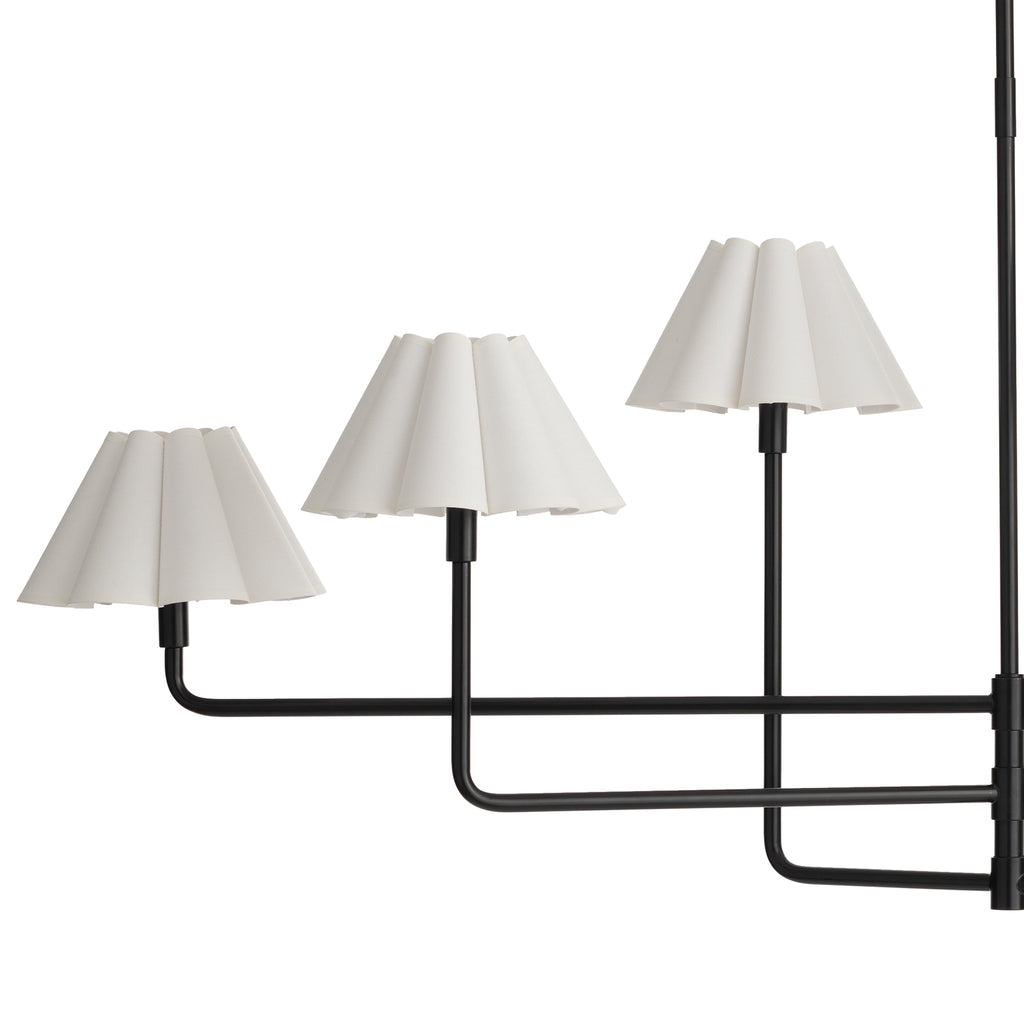 16-1454BB-WT Polly 6 Light Chandelier | Alternate Image