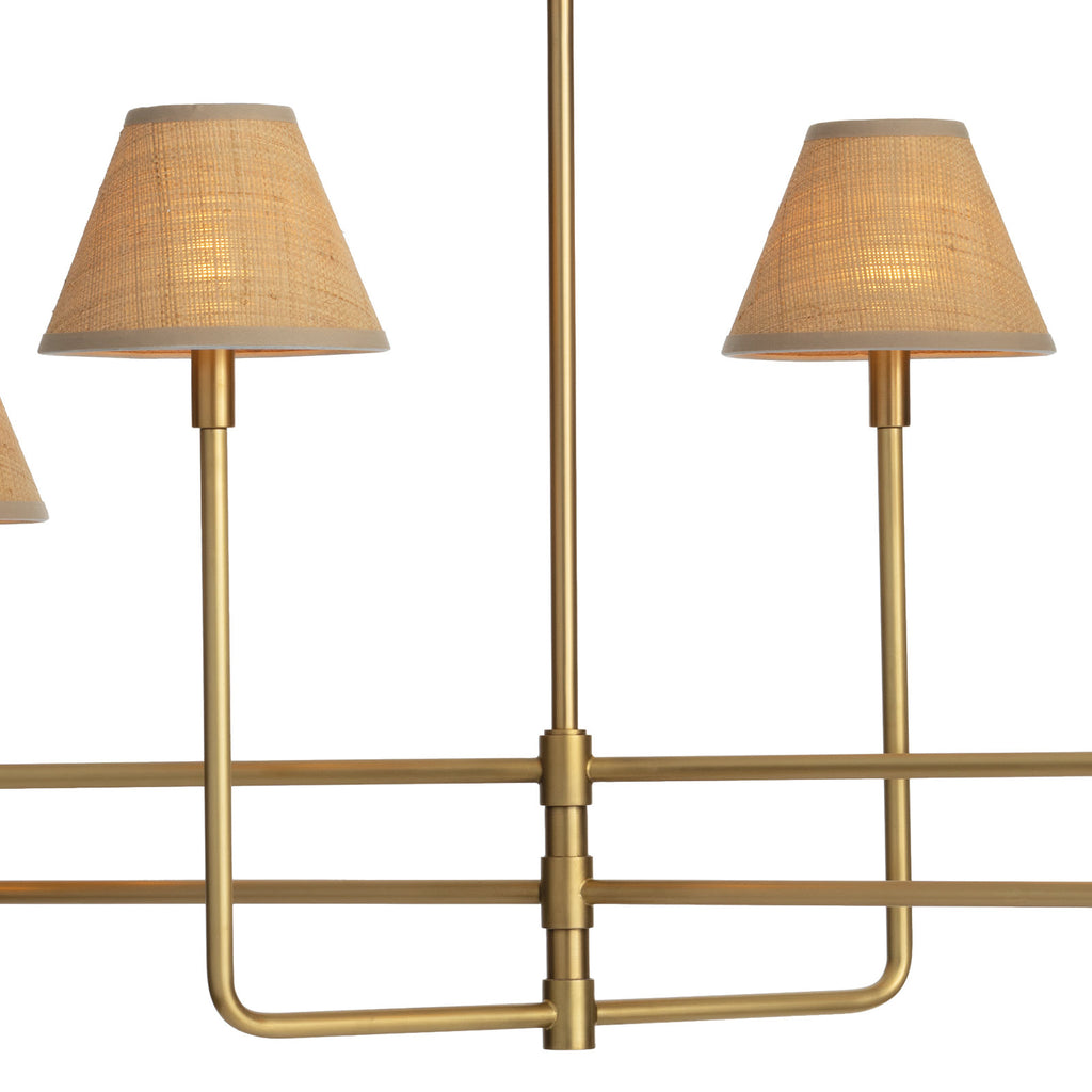 16-1454NB-RAT Polly 6 Light Chandelier | Alternate Image
