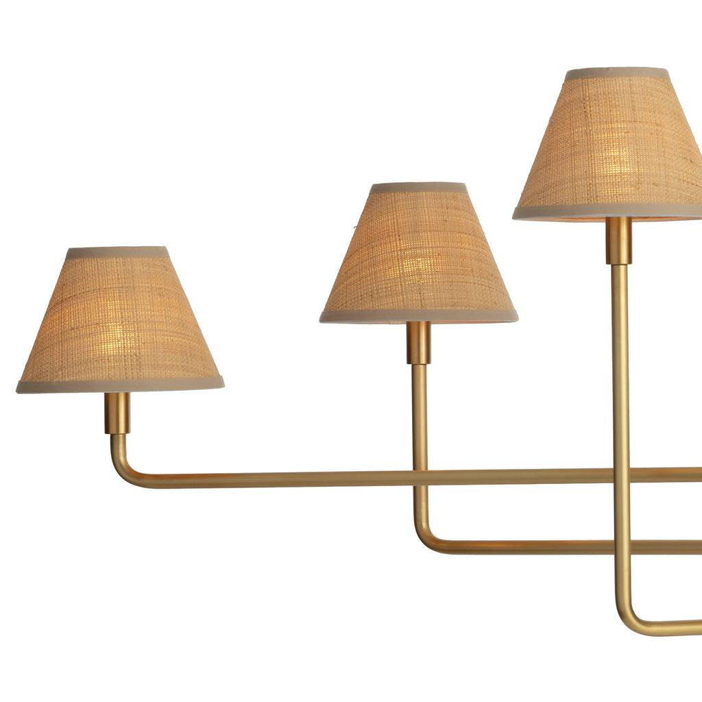 16-1454NB-RAT Polly 6 Light Chandelier | Alternate Image