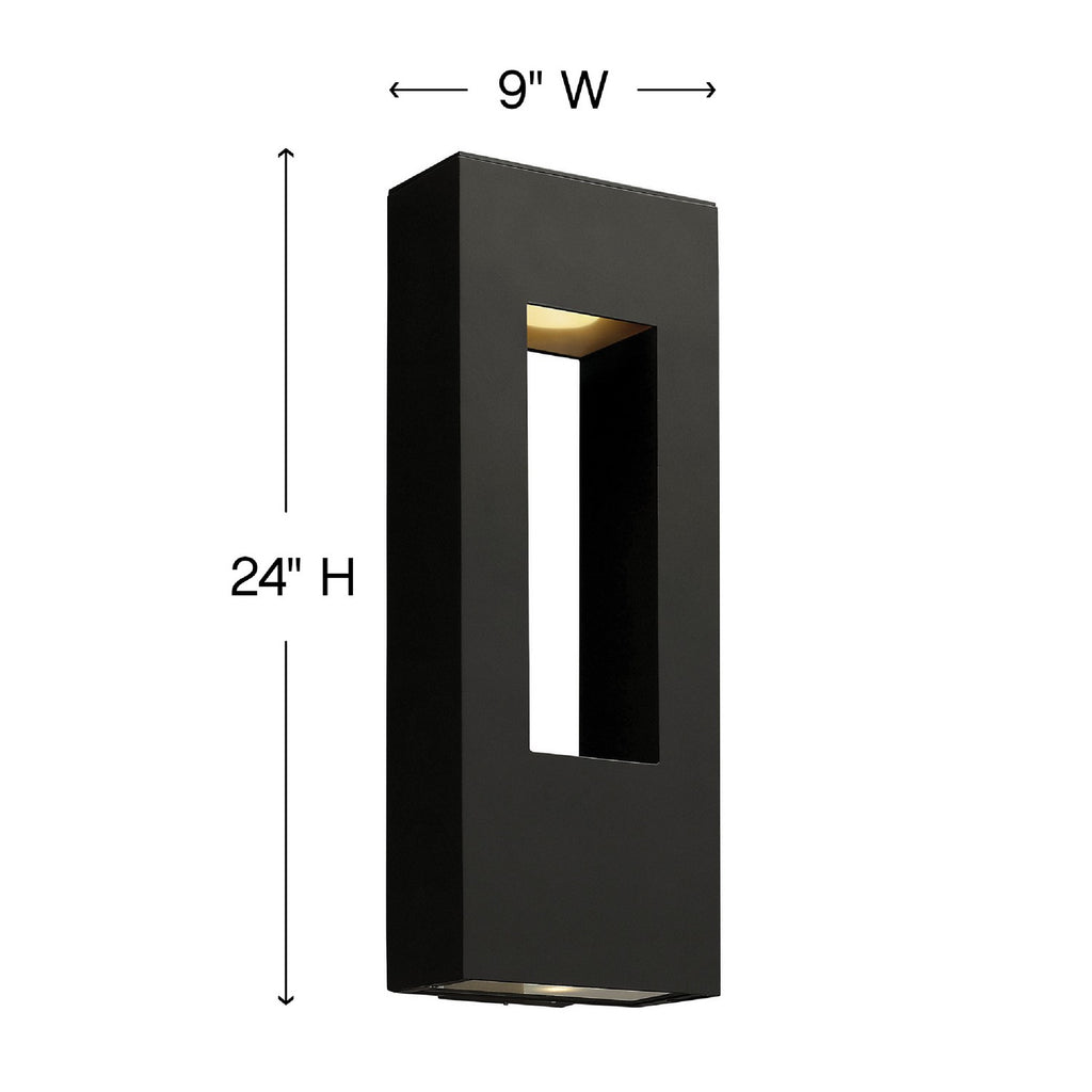 1649BZ-LL Atlantis 2 Light Modern / Contemporary Outdoor Wall Mount | Alternate Image