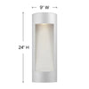 1664BZ Luna 2 Light Modern / Contemporary Outdoor Wall Mount | Alternate Image